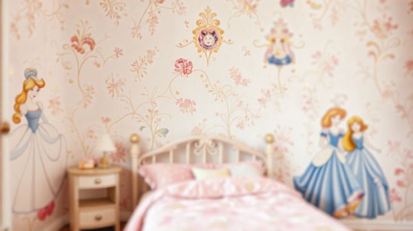 10 idées de papier peint princesses pour la chambre de votre fille
