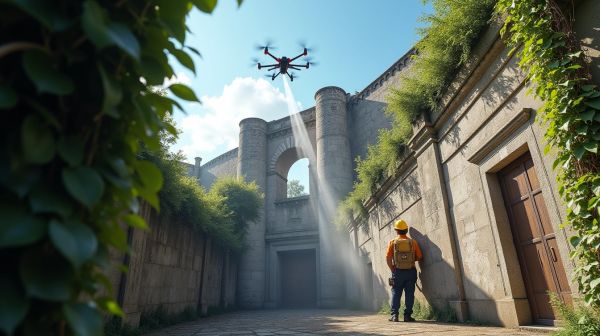 Comment le nettoyage de façade par drone résout vos problèmes d'accès ?